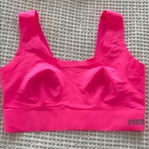 PINK Victoria's Secret Women's Neon Pink Sports Bra